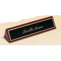 Rosewood Piano Finish Nameplate